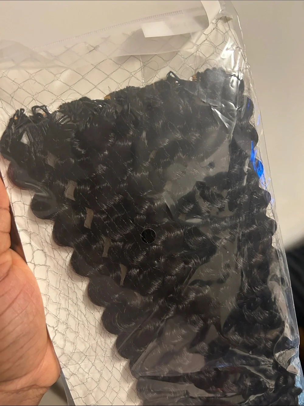 Deep Curly Pre-Wired Crochet Hair - Black